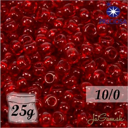 Rokajl Preciosa 10/0 Červená granát č.90120-25g (PR10014)